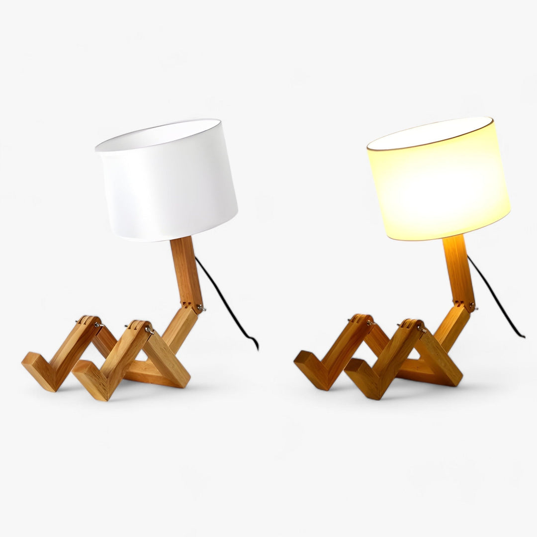 awnice | Wooden Robot Lamp